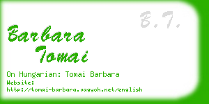 barbara tomai business card